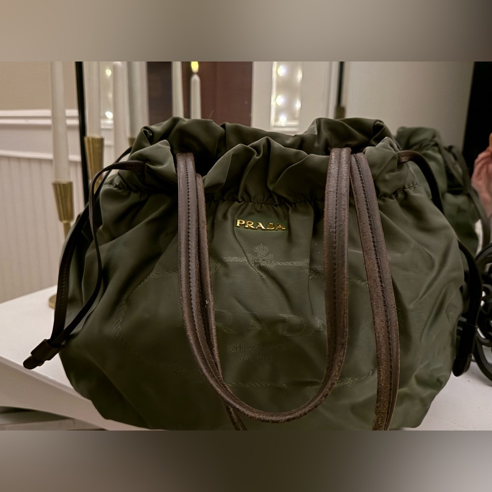 Prada Dark Green tote/shoulder bag